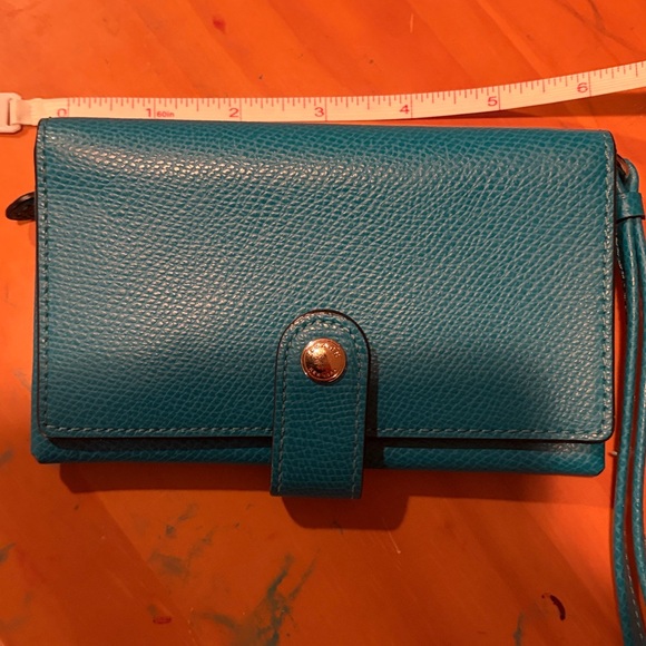 Coach Teal Wristlet Wallet - Picture 15 of 16